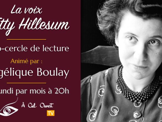 Visio-Cercle : La voix d’Etty Hillesumê Redécouvrir, explorer, méditer la parole d’Etty Hillesum. En ces temps bousculés, plus que jamais la voix d’Etty demande à être entendue, incarnée. Chaque mois, nous lirons ensemble des extraits de son journal en lien avec un thème proposé au préalable, que ce soit la liberté intérieure, écouter la petite voix en soi, le cadeau au cœur de l’épreuve, la traversée de sa nuit… La voix d’Etty nous guidera et nous partagerons en écho les uns avec les autres ce que sa pensée nous inspire, comment aujourd’hui elle peut être, pour nous et pour les autres, un guide. Un lundi par mois – du 8 Décembre 2020 au 4 Juillet 2022